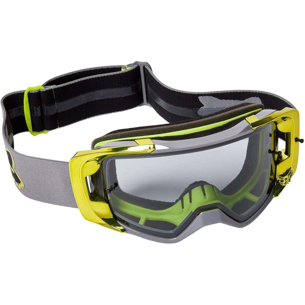 Fox Racing VUE STRAY Adult Motocross Goggles, Smoke Lens, Fluorescent Yellow